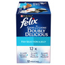 Purina Felix Doubly Delicious Fish Selection In Jelly ( Salmon & Sardine Trout & Mackerel Tuna & Mackerel ) 12 x 85 g