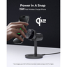 Aukey MagFusion 3-in-1 Qi2 Magnetic Fast Wireless Charging Station, 15 Watts, LC-MC311