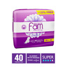 Fam Natural Cotton Feel Classic Feminine Pads with Wings 30 + 10 pcs