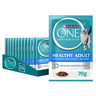 Purina One Healthy Adult Catfood With Ocean Fish In Gravy 12 x 70 g