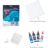 Camel Fluid Acrylic Colour, Canvas And Apron Kit – Aqua Shades