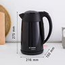 Bosch Cordless Electric Kettle, 1.7L, Black, TWK3P423GB