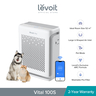 Levoit Vital 100S Smart Air Purifier, 52m² Room Coverage, White, LAP-V102S-AAS