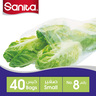 Sanita Food Storage Bags Small No. 8 Size 33 x 21cm 40 pcs