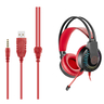 SMD Marvel Spiderman Wired RGB Gaming Headphone with adjustable Microphone with Light , Red, MV-2000-SM