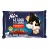 Purina Felix As Good As It Looks Beef & Chicken Wet Cat Food 4 x 85 g