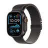 Apple Watch Ultra 2 GPS + Cellular, 49 mm Black Titanium Case with Black Titanium Milanese Loop - Large