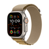 Apple Watch Ultra 2 GPS + Cellular, 49 mm Natural Titanium Case with Tan Alpine Loop - Medium