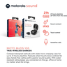 Motorola Moto Buds 105 True Wireless Earbud, Black