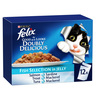 Purina Felix Doubly Delicious Fish Selection In Jelly ( Salmon & Sardine Trout & Mackerel Tuna & Mackerel ) 12 x 85 g