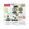 Prestige Aluminum Cookware Essentials with Granite Coating, 9 pcs, Green, 80990