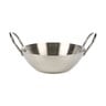 Chefline Kadai with Handles, 22 cm, Stainless Steel, 16G