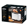 Braun 2 Slice Toaster, 900W, White, HT1010WH