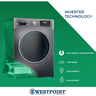 Westpoint Front Load Washing Machine, 9 kg, 1400 RPM, Silver, WMT91422S