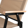 Campmate Foldable Camping Chair with Wooden Armrest, 54 x 7 x 65 cm, CM-7876