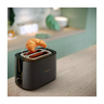 Philips 2 Slice Bread Toaster, 950W, Black/Copper, HD2650/31