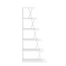 Home Canvas Tars Modern Book Shelves for Living Room or Study Room, Easy Assembly Book Shelf - White and Chrome RF160406