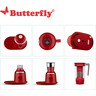 Butterfly Spectra Mixer Grinder 750W, 4 Jars,BS17958,Red