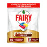 Fairy 1 Step Clean Plus Automatic Dishwasher Tablets Lemon Scent 50pcs