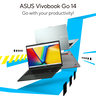 Asus Vivobook Go 14 Notebook, 14", FHD Nanoedge Display, Intel Core i3-N305 Processor, 8 GB RAM, 512 GB SSD, Windows 11 Home, Silver, E1404GA-NK004W