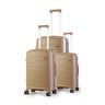 Beelite 4 Wheel Hard Trolley, 3 pcs, Assorted, P1045