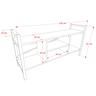 Home Canvas Gila TV Stand 120cm (White) BF00204