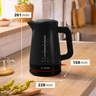 Bosch Cordless Electric Kettle, 1.7L, Black, TWK3M123GB