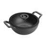 Prestige Pre Seasoned Cast Iron Deep Kadai With Glass Lid 20 Cm PR48894