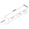 Home Canvas Modern Coat Rack Wall Hanger Coat Rack Clothes Hanger 120cm White 439