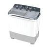 Nikai Semi Automatic Twin Tub Washing Machine, 10 kg, 1480 RPM, White, NWM1101SPN