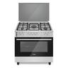 Aftron Gas Cooker, 90 x 60 cm, 5 Gas Burners, Silver, AFGR9085CFSD