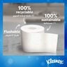 Kleenex Dry Soft Toilet Tissue Paper Embossed Bathroom 2ply 200 Sheets 16+4 Free Rolls