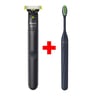 Philips OneBlade Face Shaver QP1424/10 + Philips One by Sonicare Battery Toothbrush HY1100/04