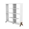 Home Canvas Made In Turkey Kipp Modern Book Shelve Living Room Furniture Book Shelf (White, bookcase) RF170201