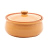 Corzana Clay Biriyani Pot with Lid, 19 cm, SOPET19