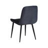 Home Canvas Versa Chair (Set of 2) Velvet Fabric - Leg Black Metal - Blue TC08AN021S1