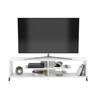 Home Canvas Kipp TV Stand Made In Turkey Modern Living Room TV Unit (White and Walnut) RF170101