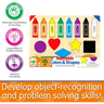 The Learning Journey Lift & Learn Colors & Shapes Puzzle, 16 pcs, Assorted, 501825