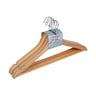 Straight Line Wooden Cloth Hanger, 5 pcs, 616611