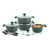 Prestige Granite Cookware Set 10 Pcs Green PR80998