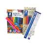 Staedtler Colour pencil12's+Norica HB 12's+Fiber tip pen 12's