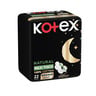 Kotex Natural Maxi Protect Thick 100% Cotton Overnight Sanitary Pads with Wings 22 pcs