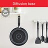 Tefal Hard Titanium Non-stick Fry Pan Set, 26 cm + 20 cm, Black