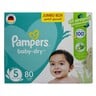 Pampers Baby Dry Diapers Size 5 11-16 kg 80pcs