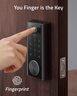 Eufy Security Smart Lock Touch & Wi-fi, Fingerprint Scanner, Keyless Entry Door Lock, Smart Wi-fi Lock, Bluetooth Electronic Deadbolt, Touchscreen Keypad, Bhma Certified, Ip65 Weatherproofing