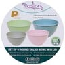 Pastina Salad Bowls 4pcs Assorted Colors TD73002SW