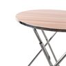 GTT Wooden Round Folding Table with Metalic Stand, WT5245