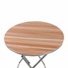 GTT Wooden Round Folding Table with Metalic Stand, WT5245