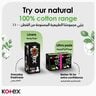 Kotex Natural Maxi Protect Thick 100% Cotton Pad Super Size with Wings 26 pcs