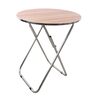 GTT Wooden Round Folding Table with Metalic Stand, WT5245